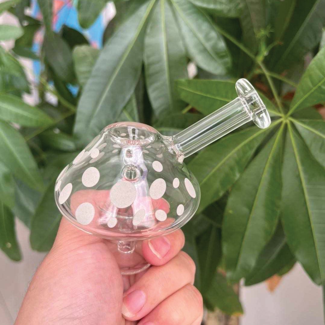 "Mushroom" Glow-in-the-Dark Mini Bubbler