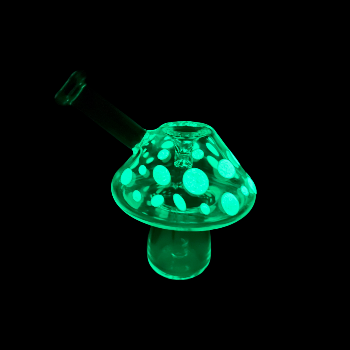 "Mushroom" Glow-in-the-Dark Mini Bubbler